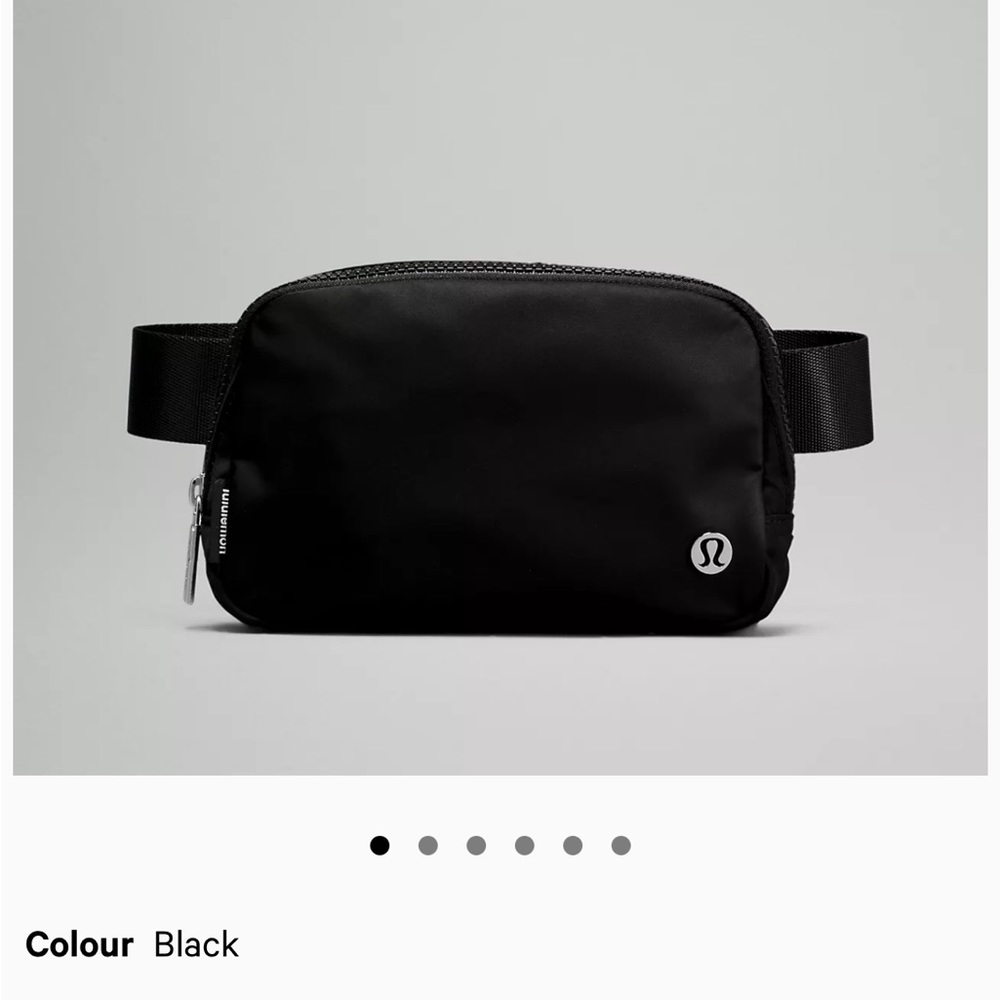 NWT Lululemon Black Belt Bag